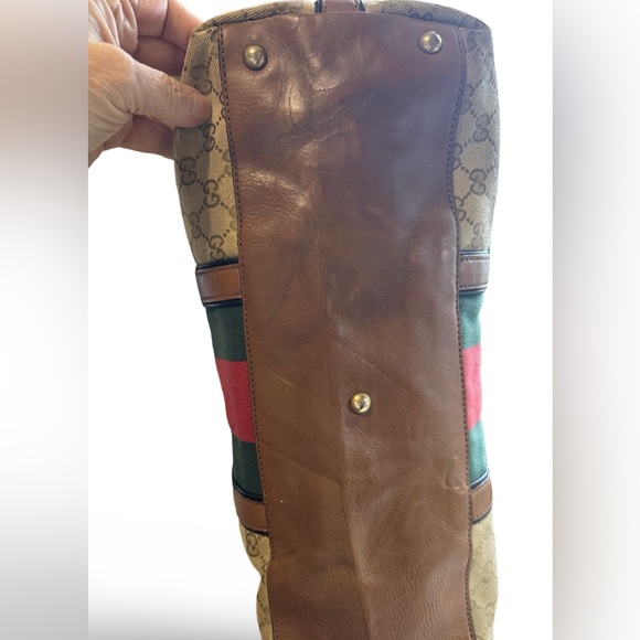 SOLD SOLD SOLD Gucci Rania Top Handle Stripe tassel - Picture 3 of 10